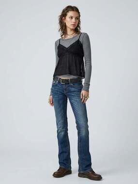 Vigoss New York Boot Cut Jeans Women's 25x33 NWT Low Rise Medium Wash
